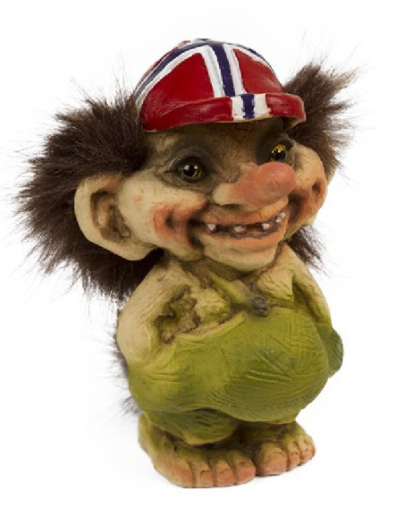 Troll med flagg cap