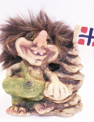 Troll med et flagg
