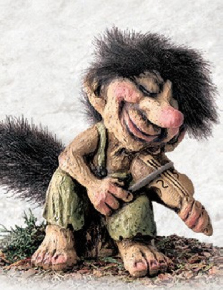 Troll che suona il violino