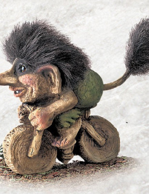 Troll in bicicletta