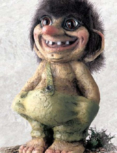 Troll gutt stor