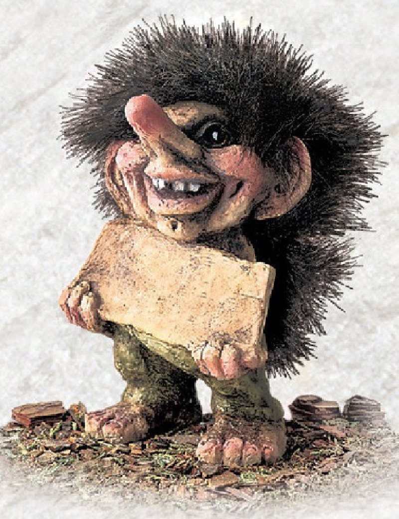 Troll con name plate