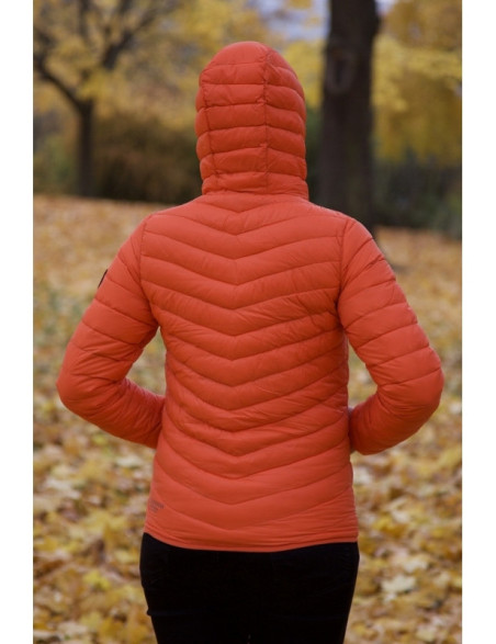 Dunjakke dame oransje