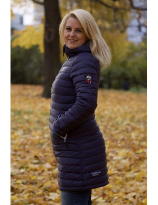 Piumino Ultraleggero cappotto blu marino, donna