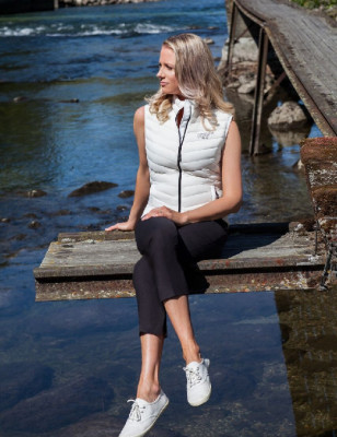 Piumino Ultraleggero gilet donna bianco