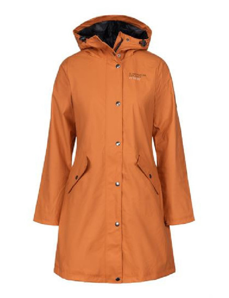 Pioggia cappotto donna arancione
