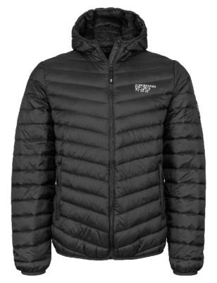 Dunjakke unisex Sort m/hette