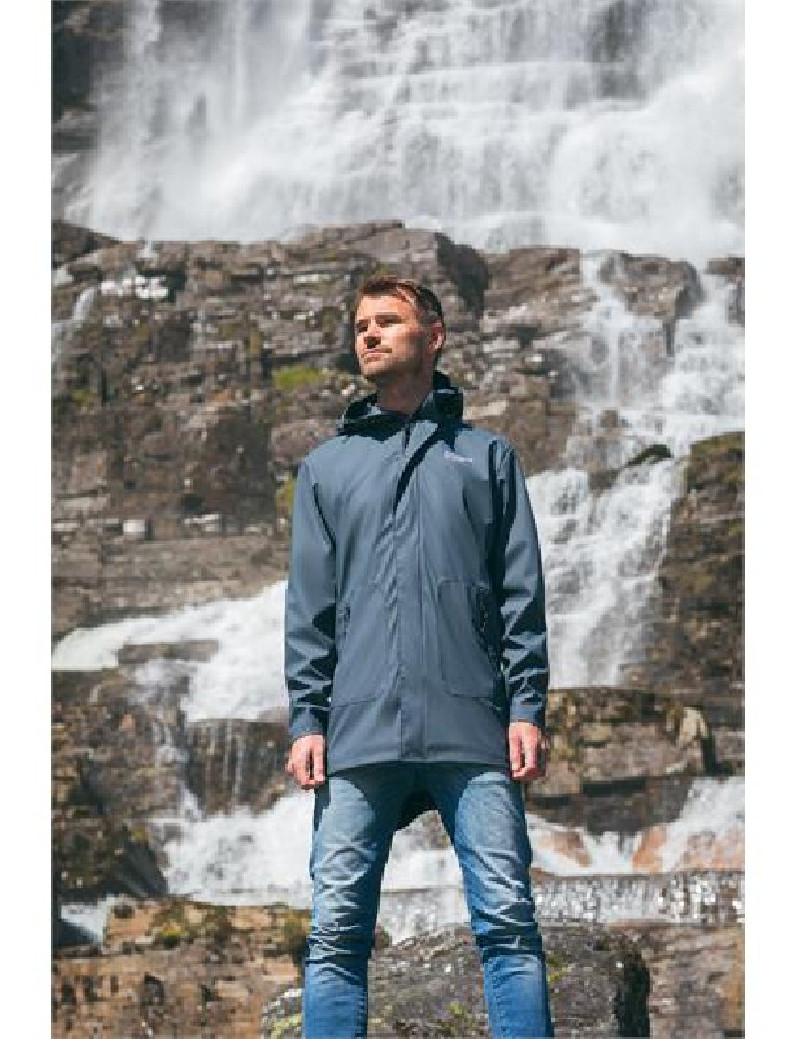 Regenmantel Unisex Dunkelgrau