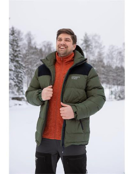 Heavy Unisex piumino giacca verde /nero
