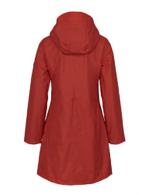 Pioggia cappotto donna rosso