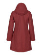Pioggia cappotto donna Wine rosso