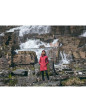 Pioggia cappotto donna Wine rosso