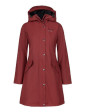Pioggia cappotto donna Wine rosso