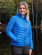 Piumino Ultraleggero giacca donna con cappuccio, blu