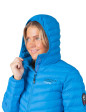 Piumino Ultraleggero giacca donna con cappuccio, blu