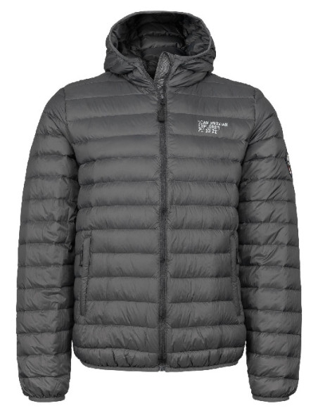 Dunjakke unisex Mørk Grå