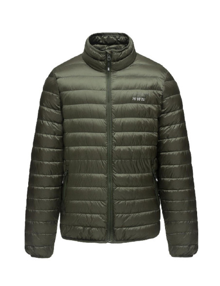 Piumino Ultraleggero giacca Oliva, Senza cappuccio, Unisex
