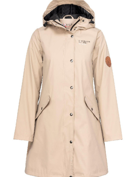 Pioggia cappotto donna beige