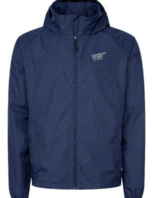 Shell-giacca uni blu marino