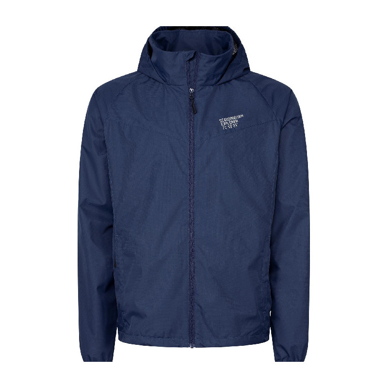 Chaqueta cortavientos unisex azul marino