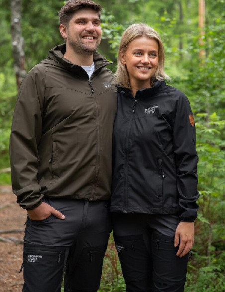 Skalljakke unisex sort