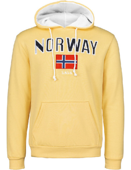 Norway felpa con cappuccio giallo