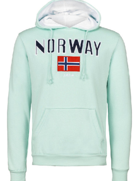 Norway felpa con cappuccio leggera verde