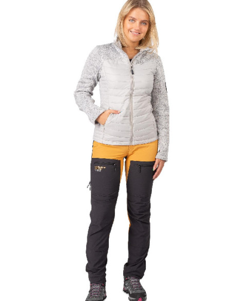Donna escursionismo pantaloni giallo/scuro grigio