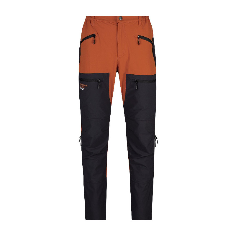 Herren Wanderhose Dunkelgrau/Rosty orange