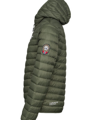 Ultra Light Down Jacket w/hood, dark green
