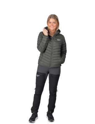 Ultra Light Down Jacket w/hood, dark green