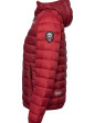 Ultraleichte Daunenjacke mit Kapuze, Dunkelrot/Rot
