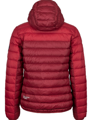Ultraleichte Daunenjacke mit Kapuze, Dunkelrot/Rot