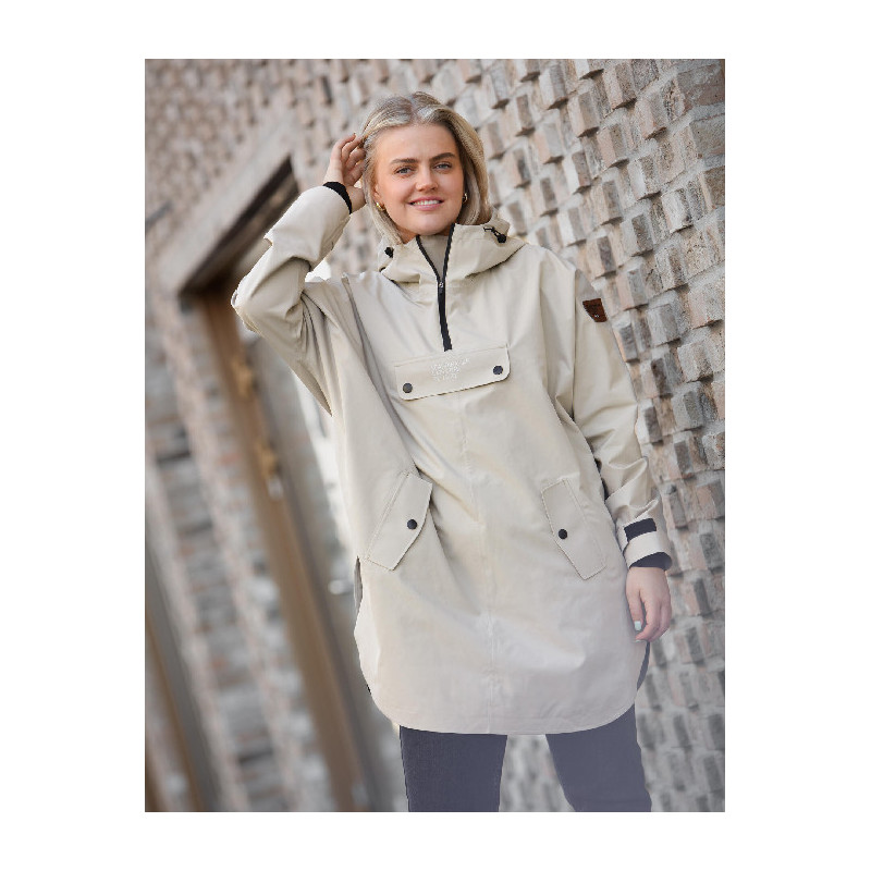 Regnponcho beige