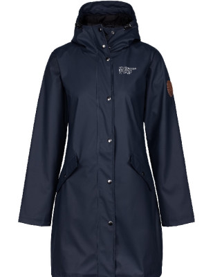 Pioggia cappotto donna blu marino