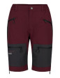Pantalones cortos de senderismo de mujer gris/vino