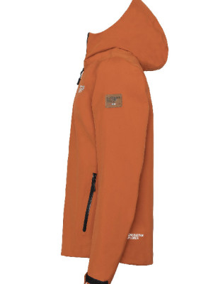 Oransje  melert regnjakke