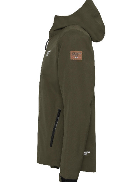 Pioggia giacca melange Unisex Oliva
