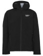 Chaqueta impermeable jaspeado Unisex negro