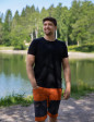 Pantalones cortos de senderismo de hombre gris/óxido