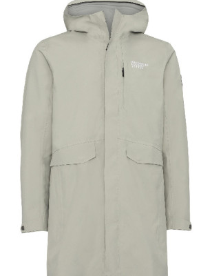 Pioggia cappotto melange Unisex beige