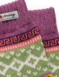Norwegian patterned socks purpel