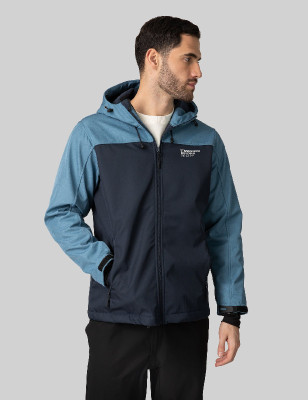 Unisex Softshell giacca Melange blu marino/blu Acciaio