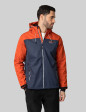 Unisex Softshell Chaqueta Jaspeado Azul marino/Naranja