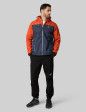 Unisex Softshell Chaqueta Jaspeado Azul marino/Naranja