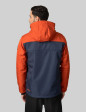 Unisex Softshell Chaqueta Jaspeado Azul marino/Naranja