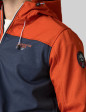 Unisex Softshell Chaqueta Jaspeado Azul marino/Naranja