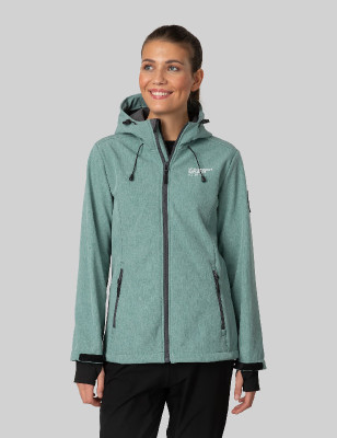 Donna Softshell giacca Melange Mint verde