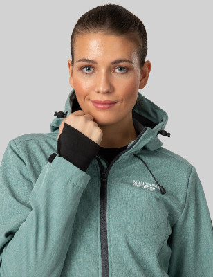 Donna Softshell giacca Melange Mint verde