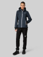 Dame Softshell Jakket Melange Marine Blå